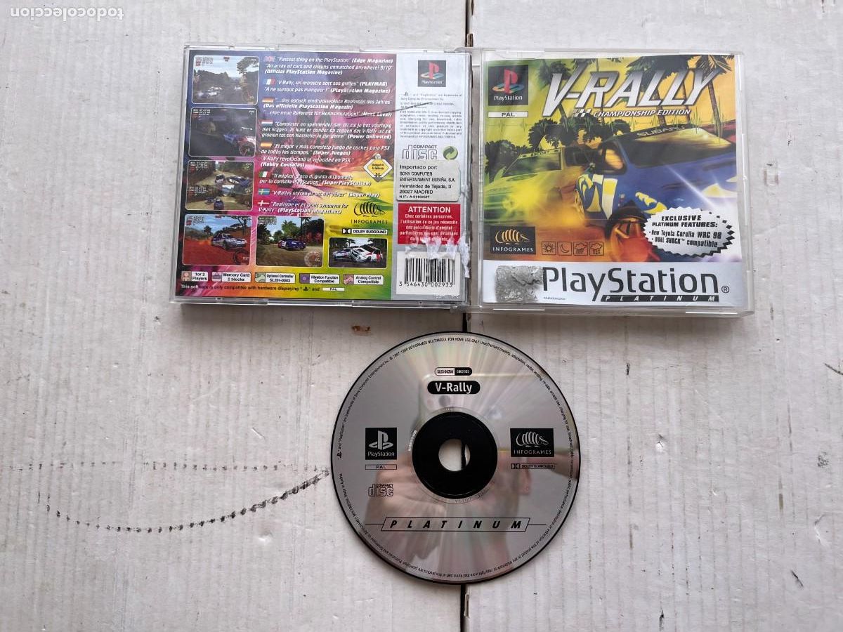 Videojuegos y consolas: V.RALLY PLATINUM VRALLY RALLY - PSX PLAYSTATION 1 PLAY STATION ONE PSONE KREATEN
