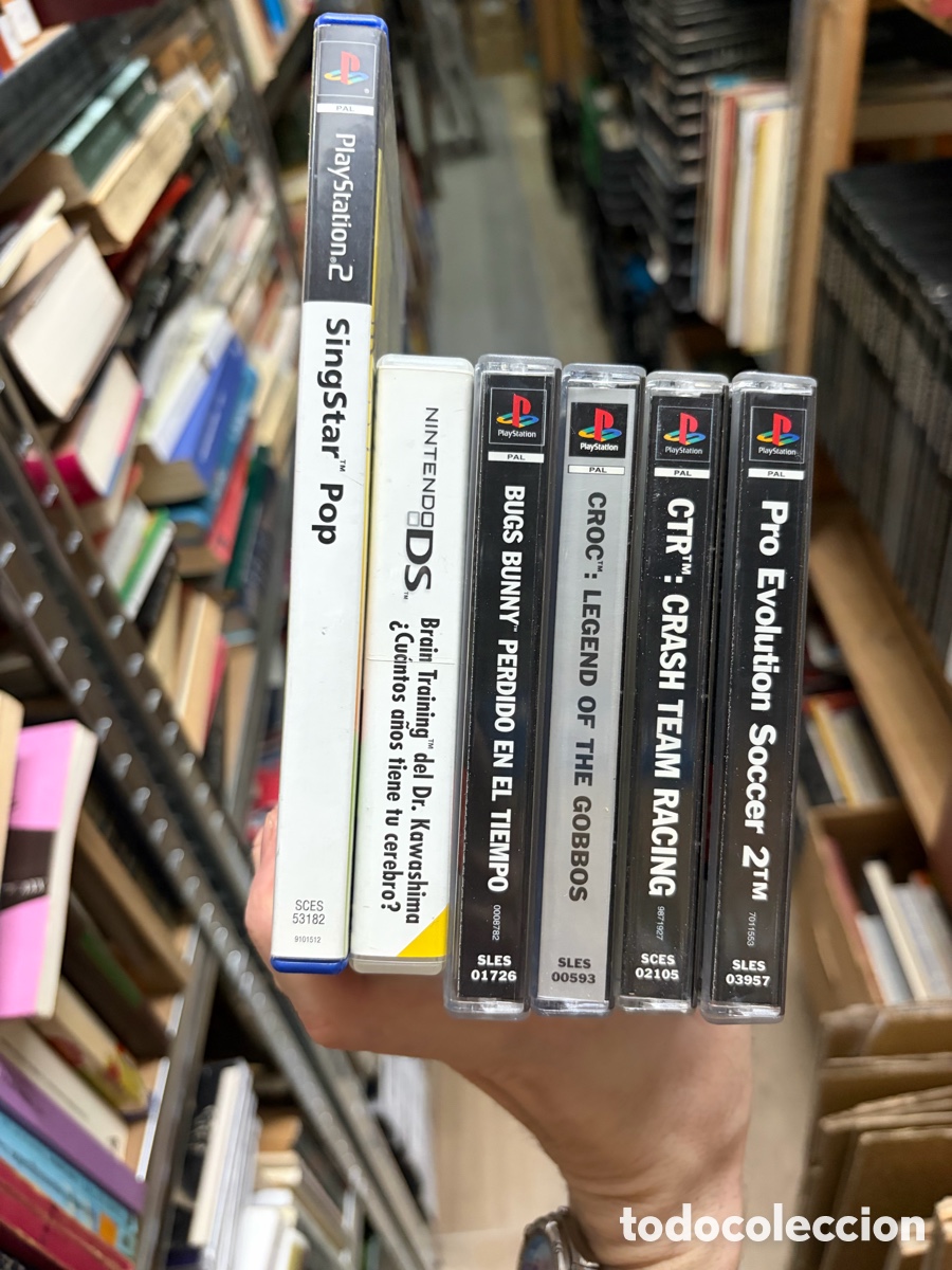 Videojuegos y consolas: Lote 6 videojuegos (funda+libreto sin CD) PS1 y Nintendo ds crash team racing croc bugs bunny pro