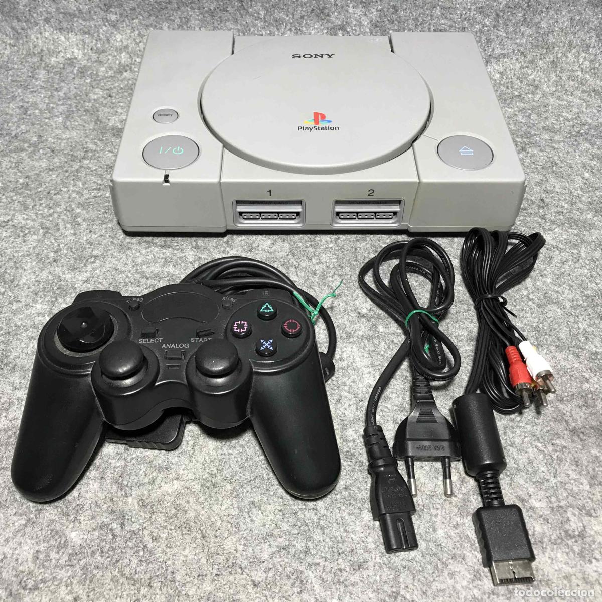 Videojuegos y consolas: CONSOLA SONY PLAYSTATION SCPH 7502+CHIP+MANDO+AV+AC PS1