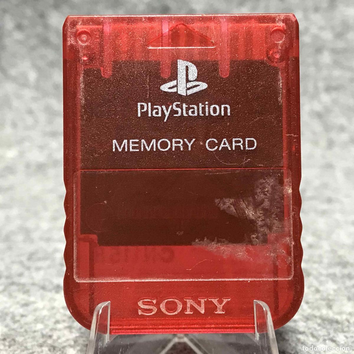 Videojuegos y consolas: MEMORY CARD OFICIAL ROJO TRANSPARENTE 1 MB SONY PLAYSTATION PS1