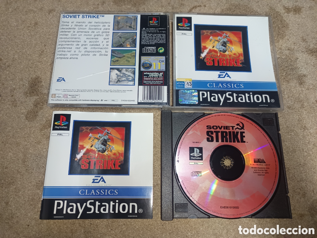Videojuegos y consolas: PS1 SOVIET STRIKE PAL ESP COMPLETO - Foto 1