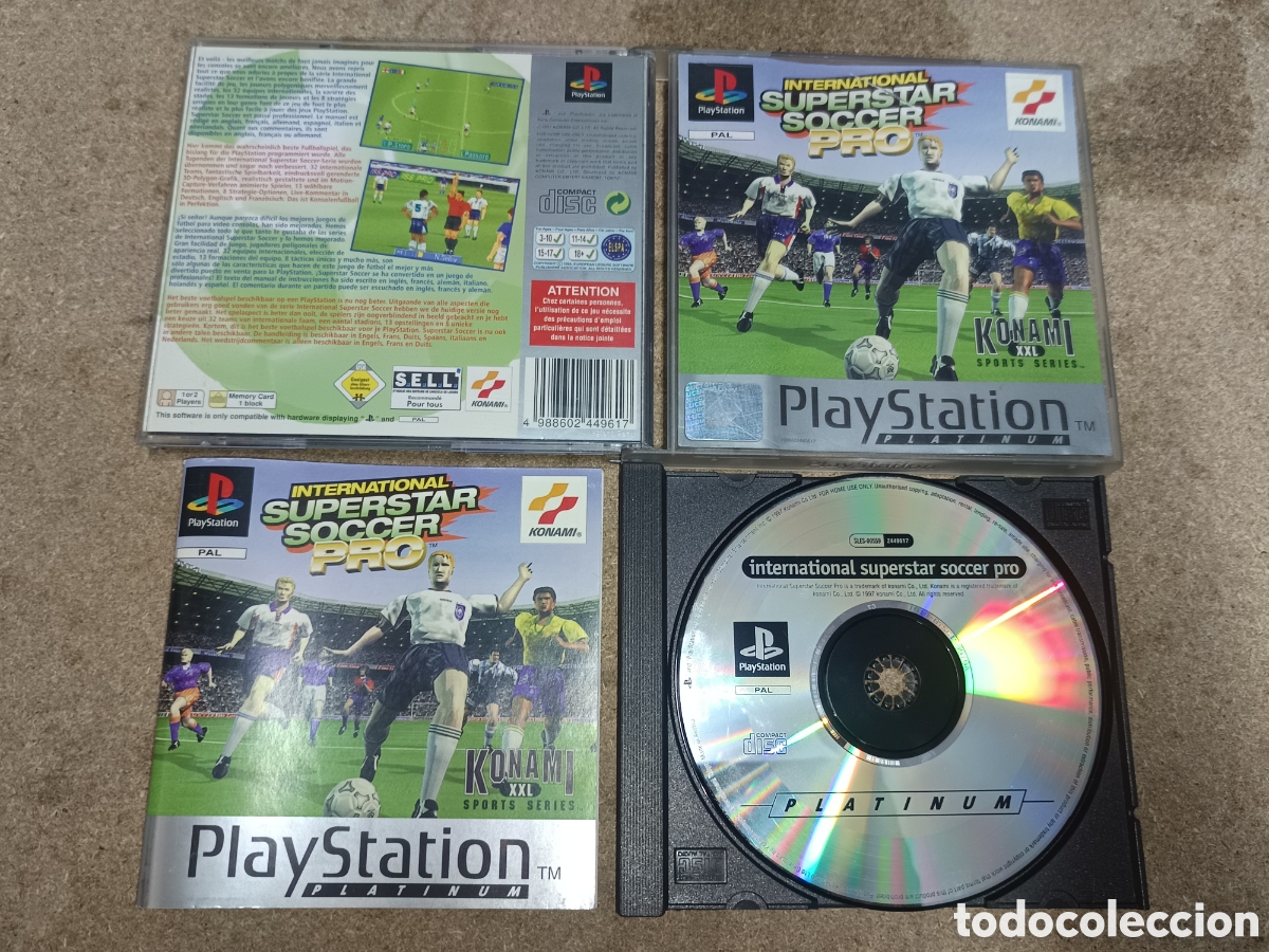 Videojuegos y consolas: PS1 INTERNATIONAL SUPERSTAR SOCCER PRO PLATINUM PAL ESP COMPLETO