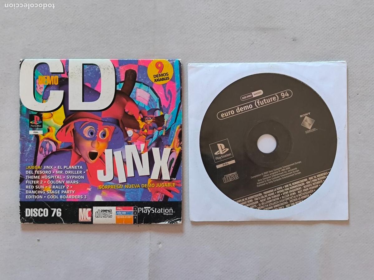 Videojuegos y consolas: PS1 EURO DEMO FUTURE 94 - PLAYSTATION MAGAZINE N&ordm; 76 - 9 JUEGOS - PSX - FUNDA FINA CARTON (018B)