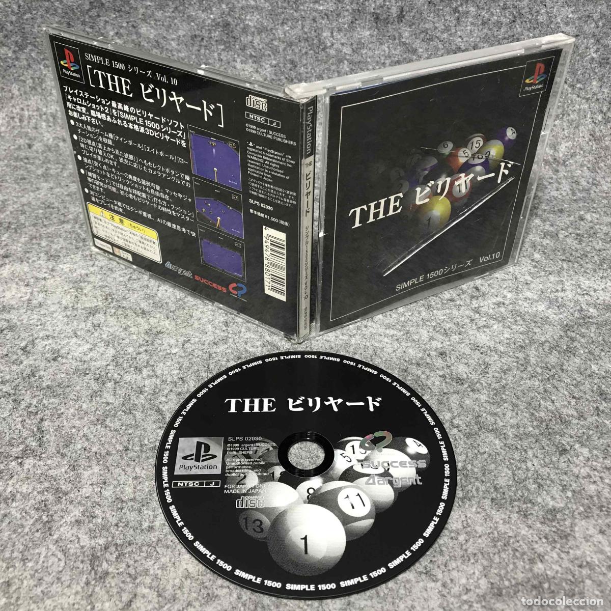 Videogiochi e Consoli: SIMPLE 1500 SERIES VOL 010 THE BILLIARDS JAP SONY PLAYSTATION PS1
