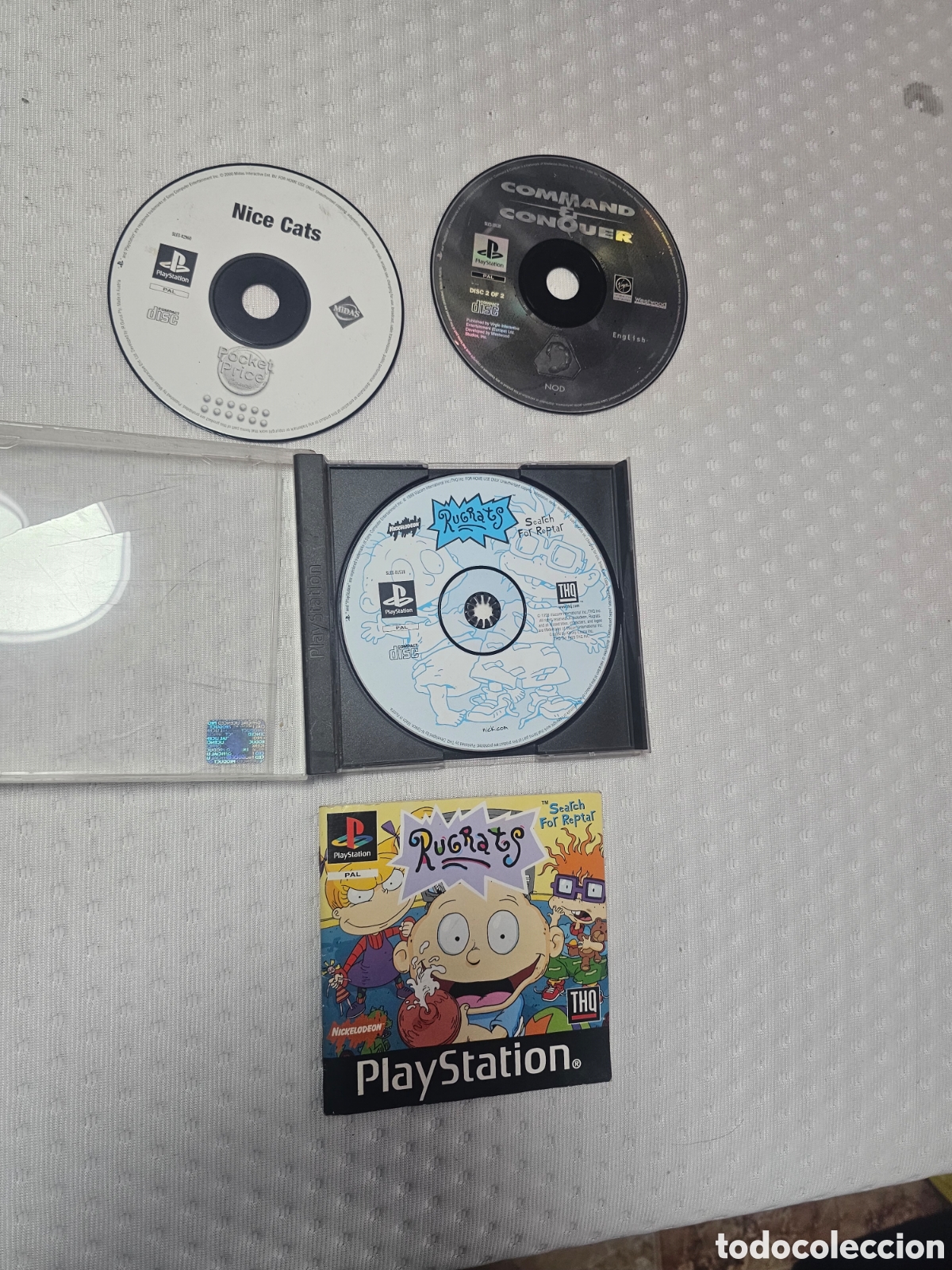 Videojuegos y consolas: Lote 3 juegos de ps1 uno con caja sin la portada