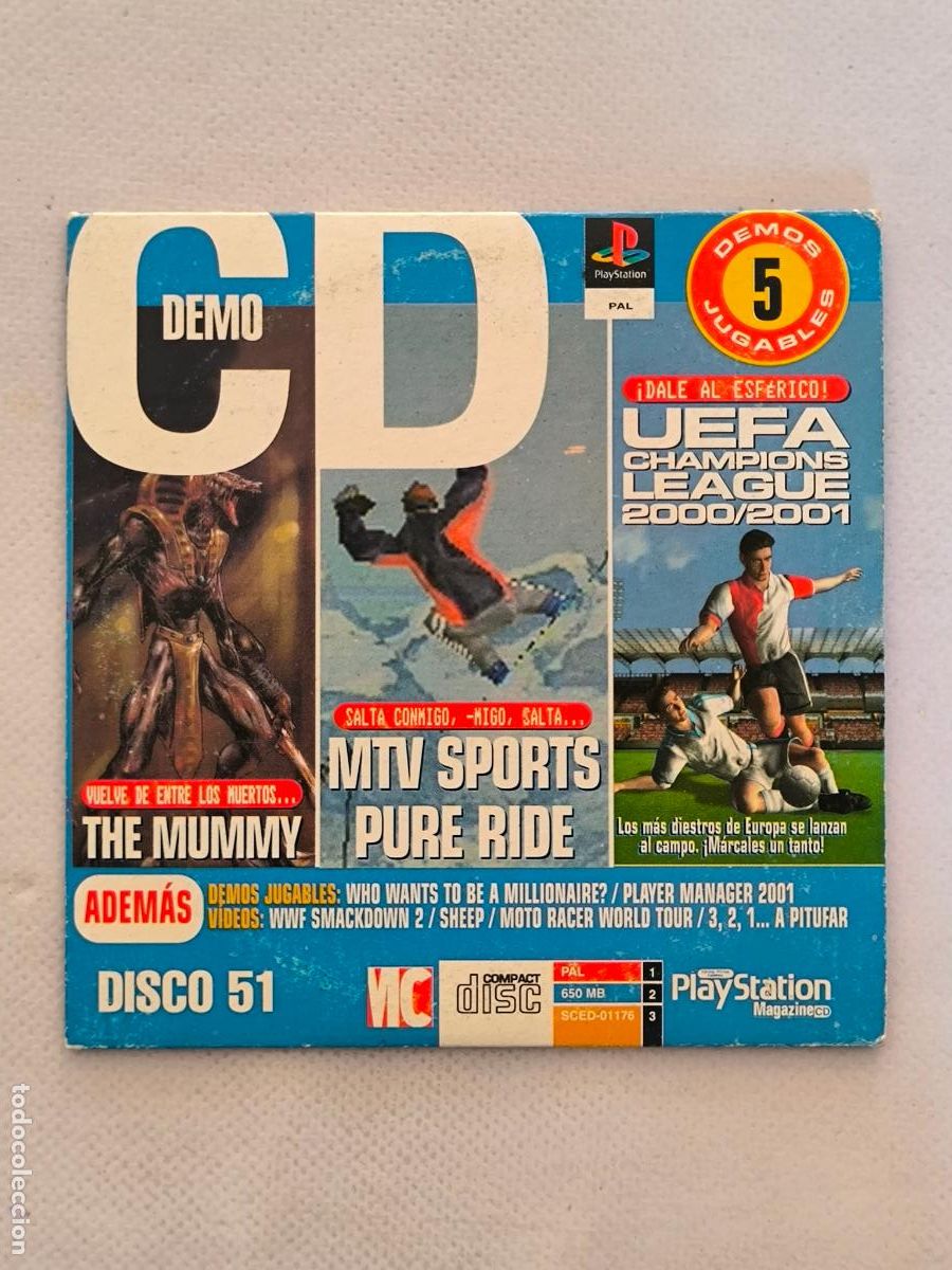 Videojuegos y consolas: PS1 EURO DEMO 66 - PLAYSTATION MAGAZINE N&ordm; 51 - FUNDA FINA CARTON (018B)