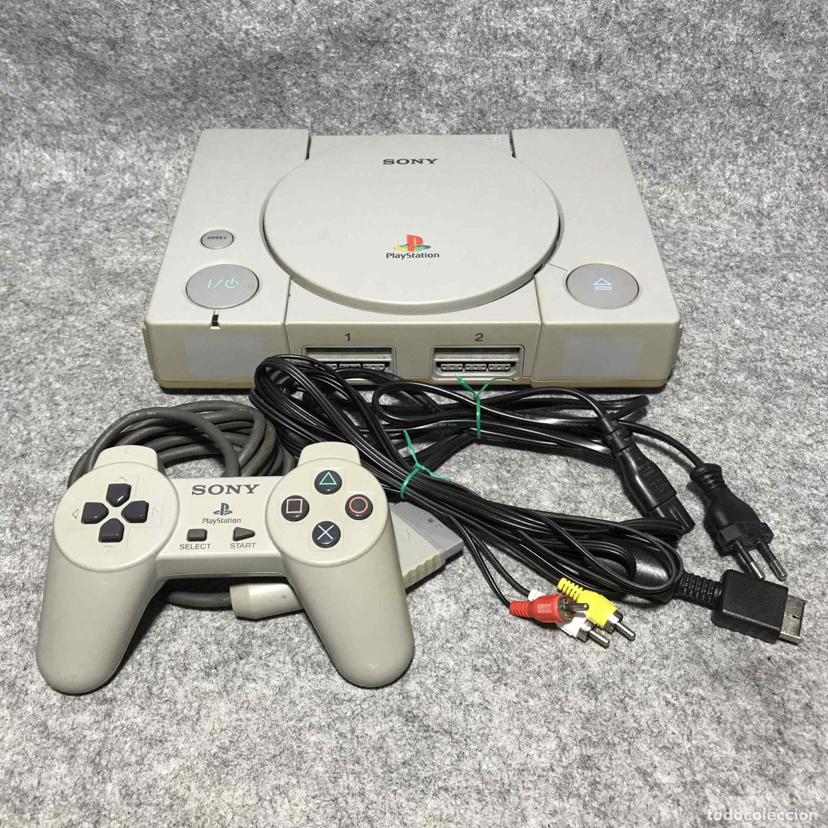 Videojuegos y consolas: CONSOLA SONY PLAYSTATION SCPH 7502+MANDO+AV+AC PS1