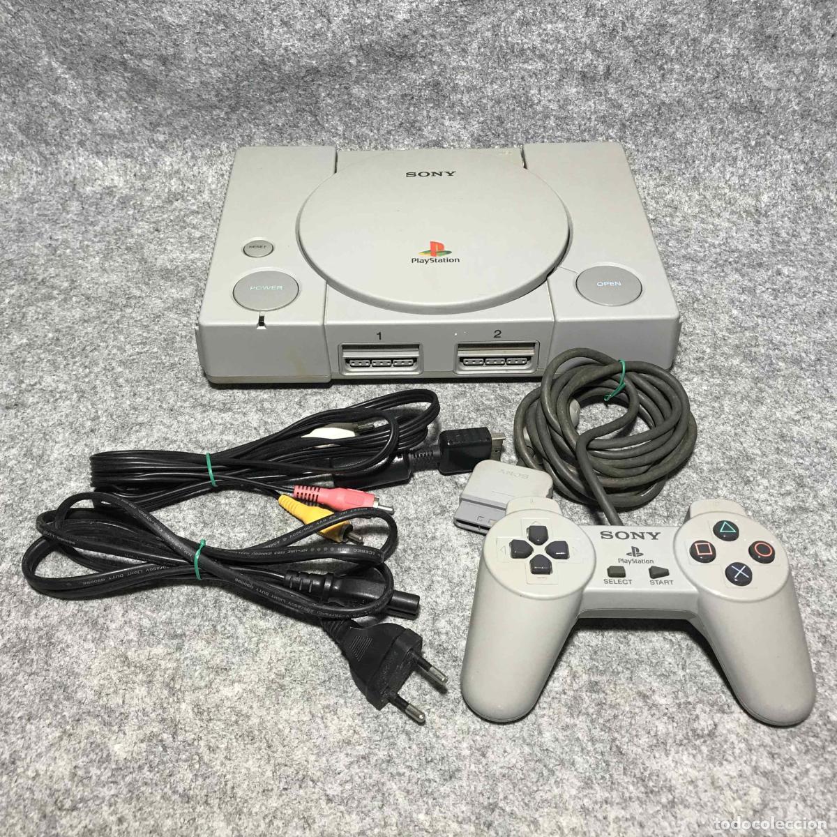 Videojuegos y consolas: CONSOLA SONY PLAYSTATION SCPH 1002+XSTATION+64GB+MANDO+AV+AC PS1