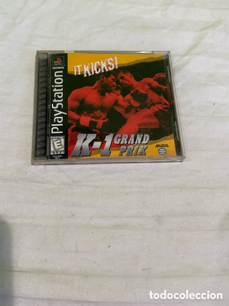 Videojuegos y consolas: K-1 Grand Prix &ndash; PlayStation 1 PS1 &ndash; Juego original NTSC USA &ndash; Jaleco