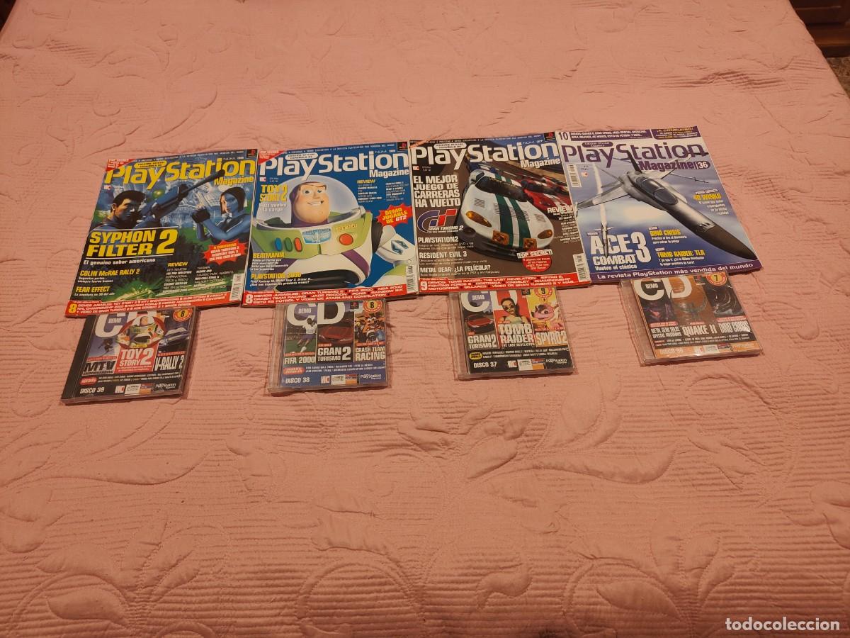 Videojuegos y consolas: Lote 4 revistas Playstation Magazine. PSX. 36, 37, 38 y 39. Con sus CD de demostraci&oacute;n (demos)