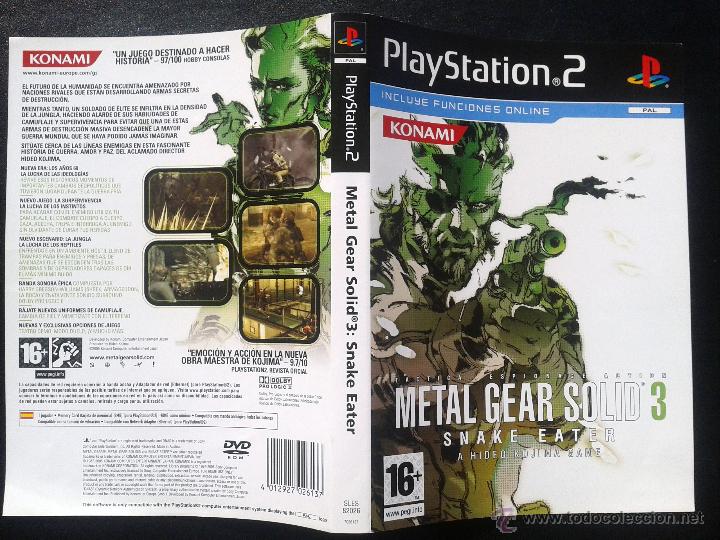 PS2 - Playstation 2 - Jogo Metal Gear Solid 3 Snake Eat
