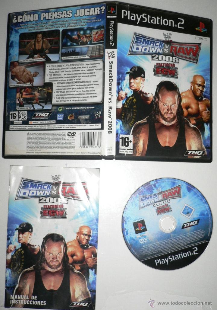 Videojuegos y consolas: SMACK DOWN VS RAW 2008 FEATURING EAW. JUEGO PS2 PLAY STATION 2 - Foto 1