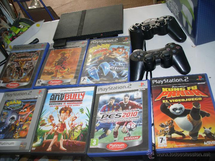 Playstation 2,dos mandos + 6 juegos originales - Vendido ...