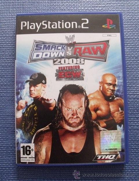 Videojuegos y consolas: Juego Smack Down VS Raw 2008 - Playstation 2 (PS2) - Foto 1