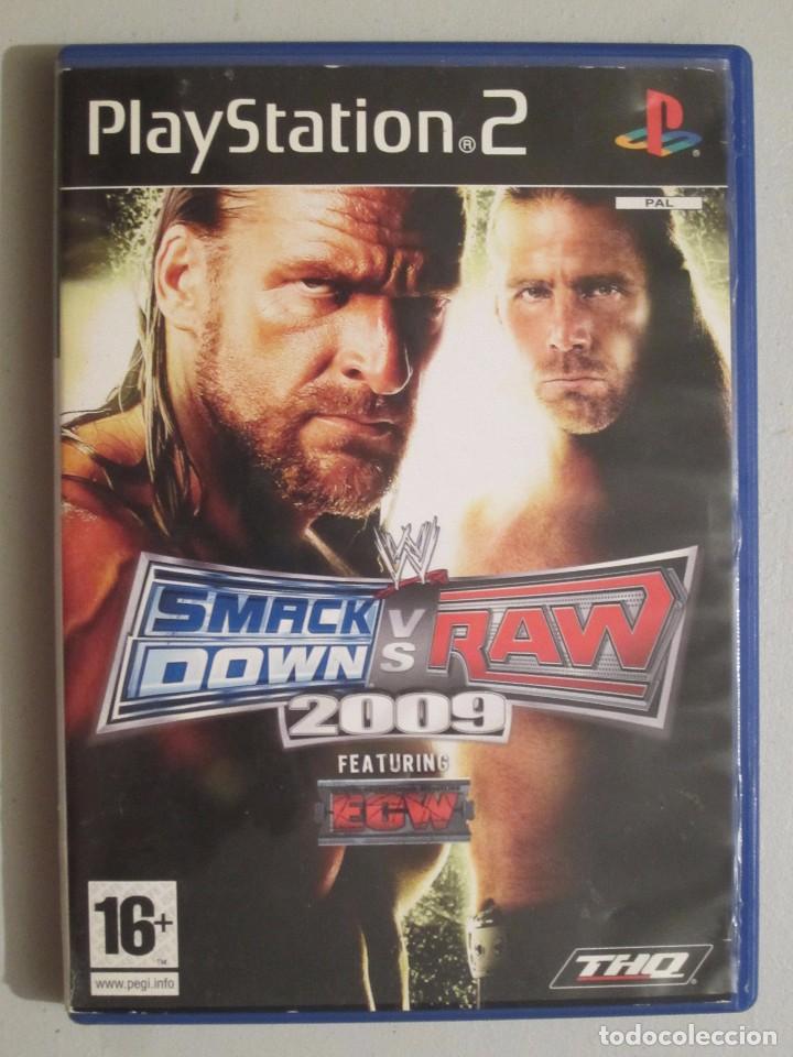 Videojuegos y consolas: JUEGO PS2 W SMACK DOWN VS RAW 2009 - Foto 1