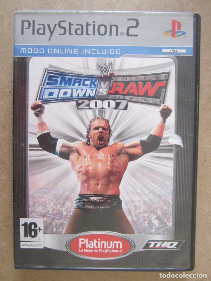 Videojuegos y consolas: JUEGO PS2 SMACK DOWN VS RAW 2007 - Foto 1