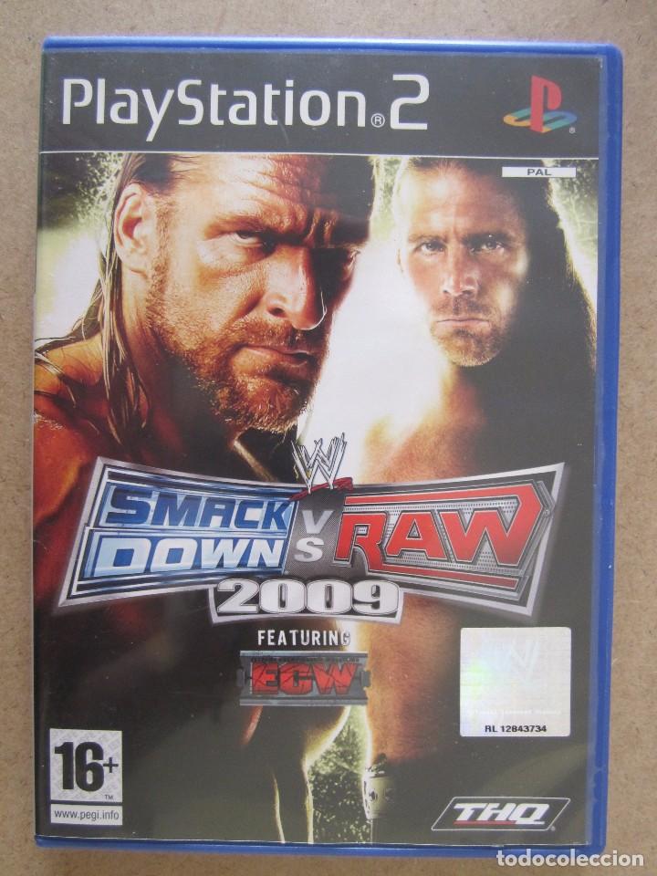 Videojuegos y consolas: JUEGO PS2 SMACK DOWN VS RAW 2009 - Foto 1