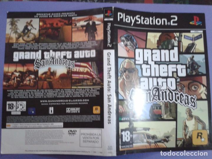 Videojuegos y consolas: GTA SAN ANDREAS (CARATULA) - Foto 1