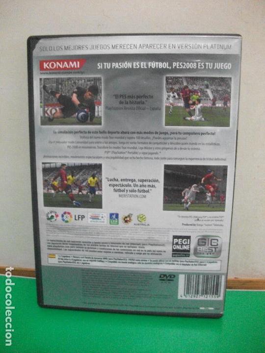 Videojuegos y consolas: PRO EVOLUTION SOCCER 2008 JUEGO PLAYSTATION 2 - Foto 2