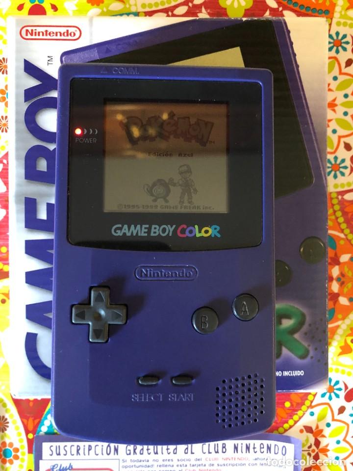 Videojuegos y consolas: Game Boy Color Morada GBC Completa!!!! - Foto 9
