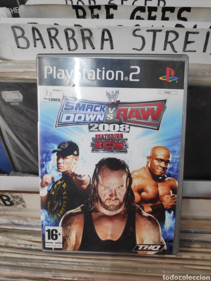 Videojuegos y consolas: Smackdown vs raw 2008 PlayStation 2 - Foto 1