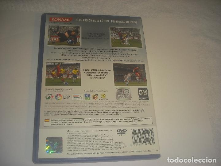 Videojuegos y consolas: PES 2008 . PRO EVOLUTION SOCCER . PLAYSTATION 2. CON INSTRUCCIONES - Foto 2