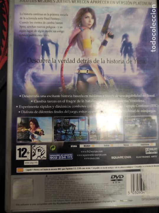 Videojuegos y consolas: Final fantasy X - 2 X2 - PS2 - PAL ESP - Completo - Foto 2