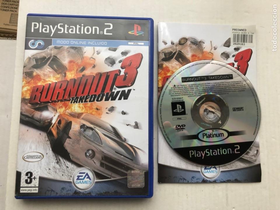 Punto En riesgo Documento burnout 3 takedown burn out take down iii ps2 p - Buy Video games and  consoles PS2 on todocoleccion