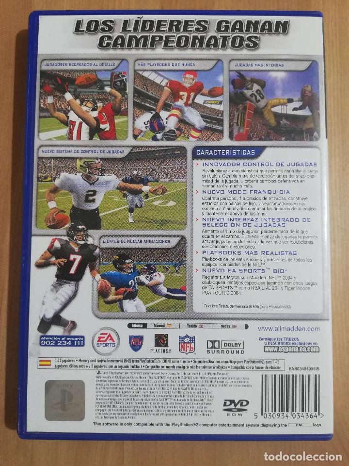 Videojuegos y consolas: MADDEN NFL 2004 (PLAYSTATION 2) - Foto 3