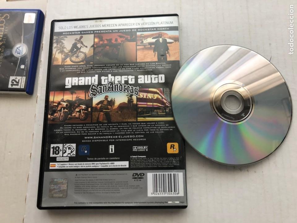 Grand Theft Auto: San Andreas Platinum PS2 - Compra jogos online na