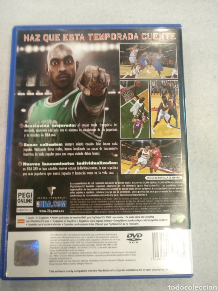 Videojuegos y consolas: Juego NBA 2k9, PS2 - Foto 2