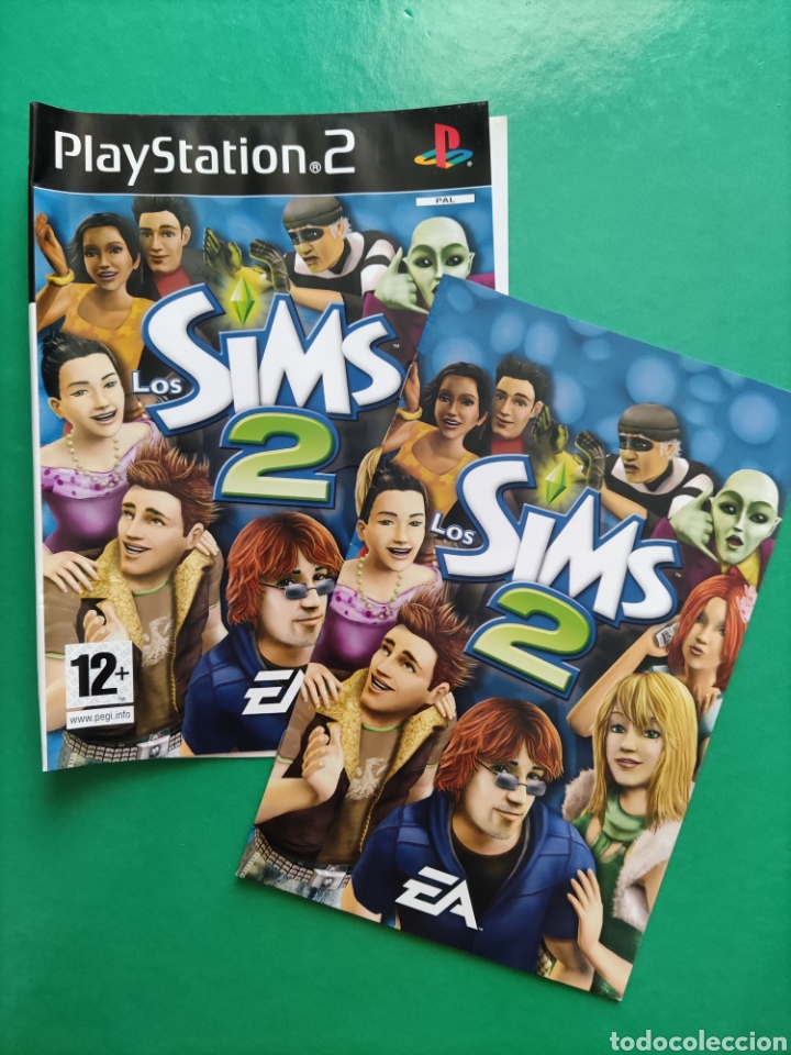 Videojuegos y consolas: Car&aacute;tula y libro PlayStation 2. LOS SIMS 2. - Foto 1