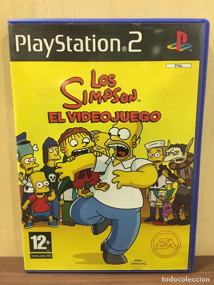 Videospiele und Konsolen: Los Simpson: El Videojuego - PS2 (2&ordf; Mano - Bueno)