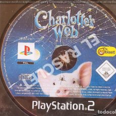 Videojuegos y Consolas: CD PLAYSTATION 2 : CHARLOTTE'S WEB - SOLO DISCO SIN CARATULA , CAJA NI INSTRUCIONES