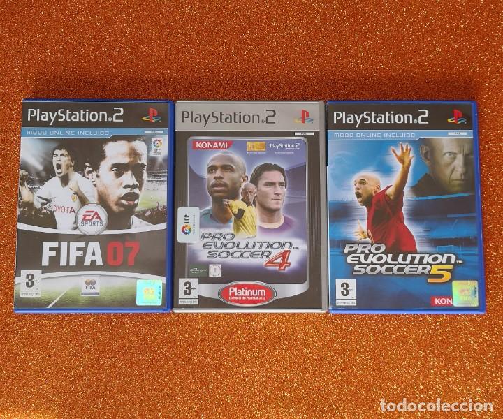 Videojuegos y consolas: Lote FIFA + PRO EVOLUTION SOCCER PS2 - Foto 1
