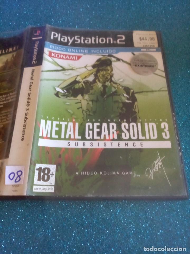 Videojuegos y consolas: Juego PS2 metal gear solid 3 sin instrucciones - Foto 1