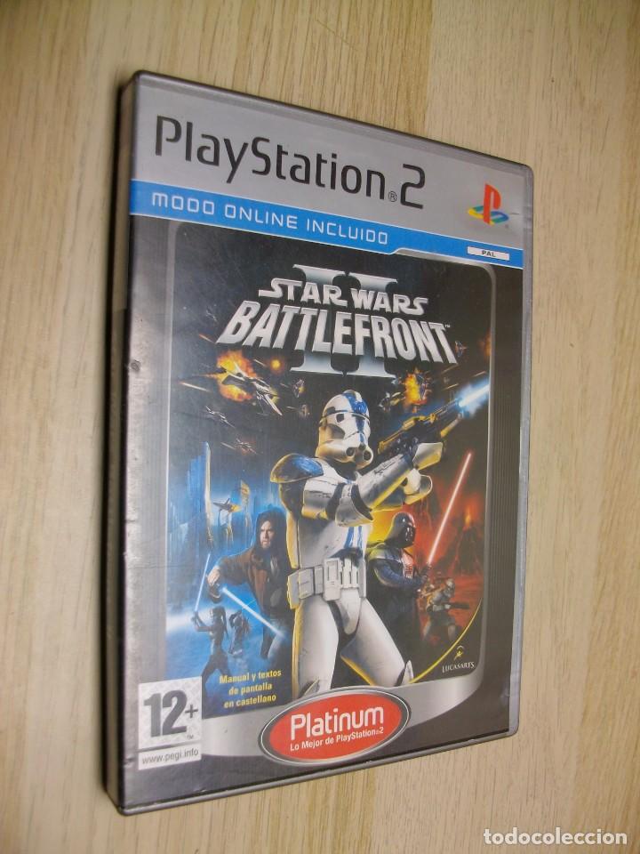 Videojuegos y consolas: Star Wars Battlefront 2 Platinum PlayStation2 - Foto 1