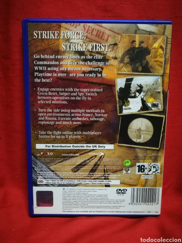 Videojuegos y consolas: JUEGO PARA PLAYSTATION 2 (PS2) COMMANDOS, STRIKE FORCE. - Foto 2