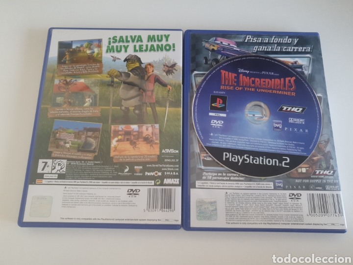 Videojuegos y consolas: Shrek Tercero + Los incre&iacute;bles PS2 - Foto 2