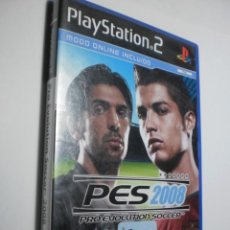 Videojuegos y Consolas: PS2 PES 2008. CON DISCO Y MANUAL (ESTADO NORMAL)