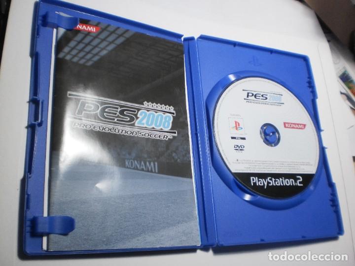 Videojuegos y consolas: PS2 pes 2008. con disco y manual (estado normal) - Foto 3
