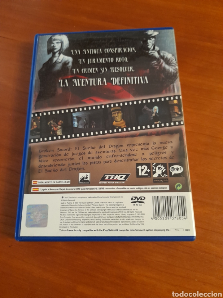 Videojuegos y consolas: Broken Sword Ps2 PlayStation juego - Foto 2