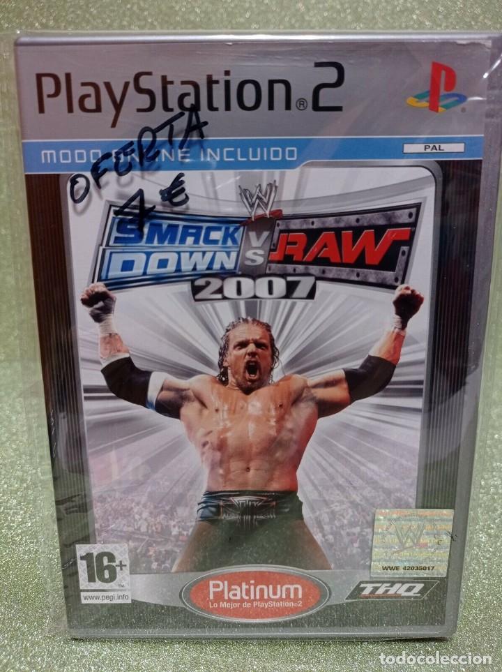 Videojuegos y consolas: JUEGO PLAY STATION 2 SMACK DOWN VS RAW 2007 - Foto 1
