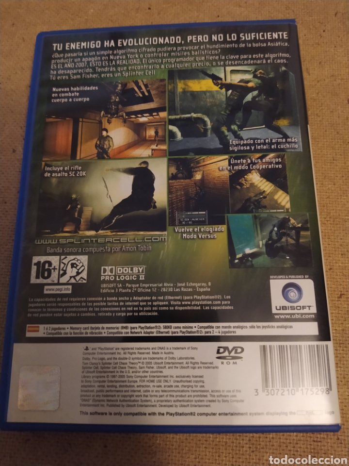 Videojuegos y consolas: Tom clancys splinter cell chaos theory ps2 - Foto 2