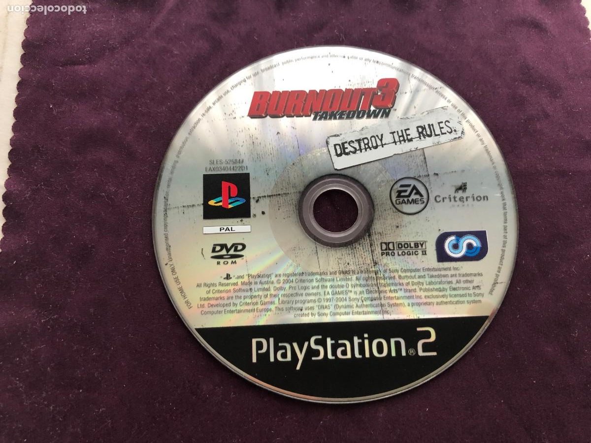 dominio Fraternidad Meseta burnout 3 takedown destroy the rules burn out- - Buy Video games and  consoles PS2 on todocoleccion