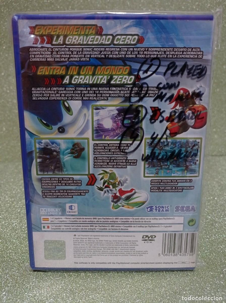 Videojuegos y consolas: VIDEOJUEGO PLAYSTATION 2 - SONIC RIDERS ZERO GRAVITY - Foto 2