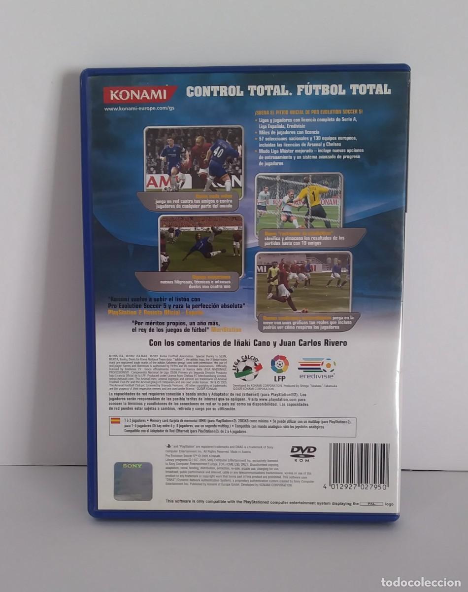 Videojuegos y consolas: PRO EVOLUTION SOCCER 5 PS2 PAL ESPA&Ntilde;A COMPLETO - Foto 2