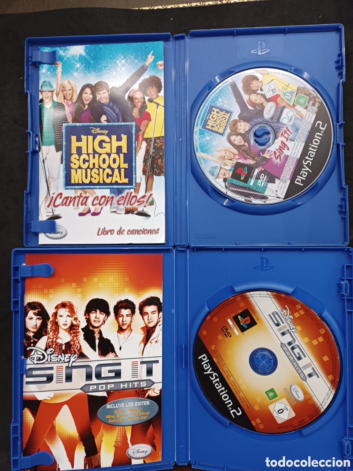 Videojuegos y consolas: Ps2 Singstar micros inal&aacute;mbrico+ 4 juegos - Foto 3