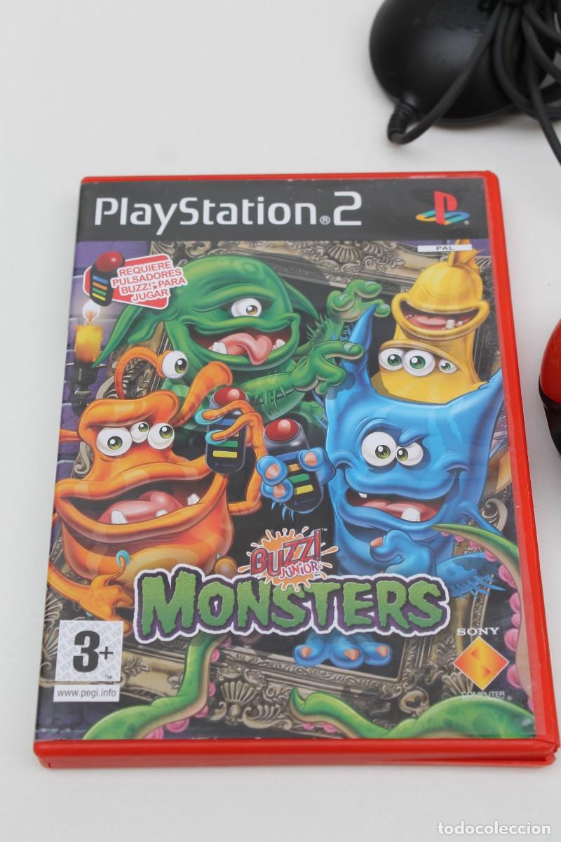 Videojuegos y consolas: BUZZ MONSTERS JUNIOR - PS2 PLAY STATION 2 + MANDOS - Foto 2