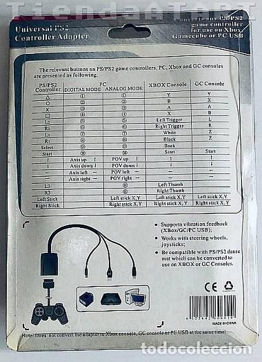 Videojuegos y consolas: UNIVERSAL PS2 CONTROLLER ADAPTER PlayStation Nintendo GameCube Microsoft XBOX PC [MAYFLASH] Joystick - Foto 2